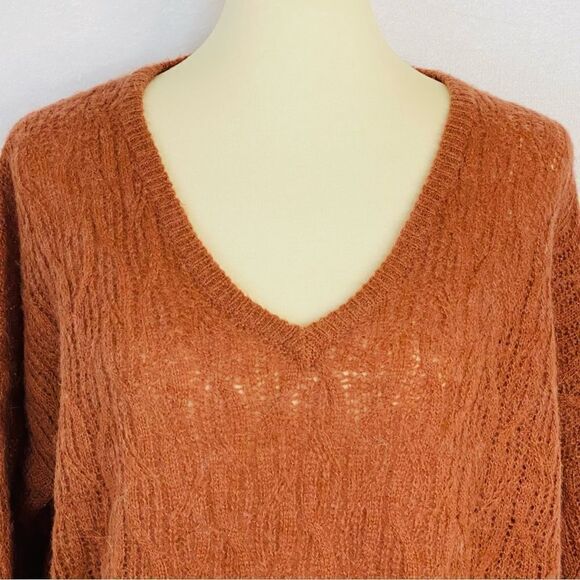 MADEWELL ALNA V-NECK ALPACA BLEND SWEATER - Picture 3 of 12